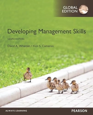 Developing Management Skills, Global Edition; David A Whetten; 2015