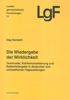 Die wiedergabe der wirklichkeit; Dag Sandahl; 2011