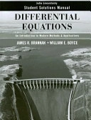 Differential Equations: An Introduction to Modern Methods and Applications,
