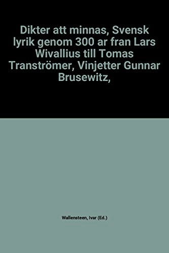 Dikter att minnas; Ivar Wallensteen, Gunnar Brusewitz; 2002