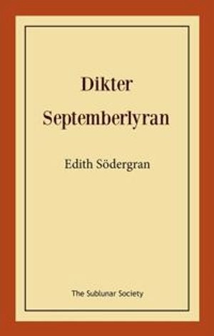 Dikter: septemberlyran