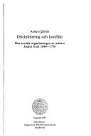 Disciplinering och konflikt: den sociala organiseringen av arbetet : Jäders bruk 1640-1750Volym 147 av Acta Universitatis UpsaliensisVolym 147 av Acta Universitatis Upsaliensis: Studia historica Upsaliensia, ISSN 0081-6531Volym 147 av Studia historica Upsaliensia, ISSN 0081-6531Volym 147 av Uppsala Universitet: Acta Universitatis Upsaliensis, Studia historica Upsaliensia
