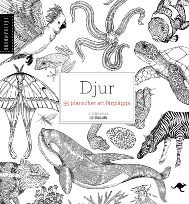 Djur : 35 planscher att färglägga; Val Davies; 2015