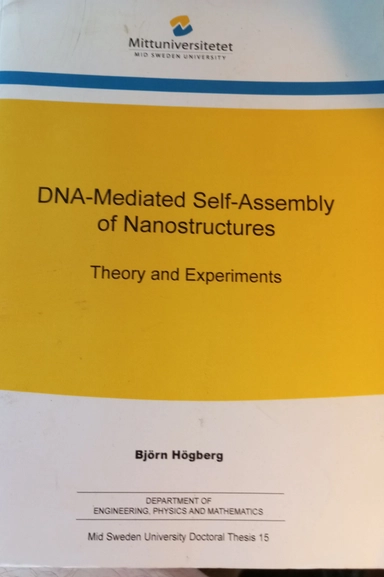 DNA-mediated self-assembly of nanostructures : theory and experiments