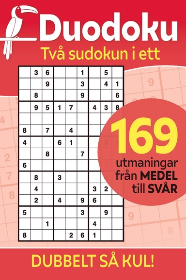 Duodoku : två sudokun i ett - 169 utmaningar från medel till supersvår; F. Scott Fitzgerald; 2023