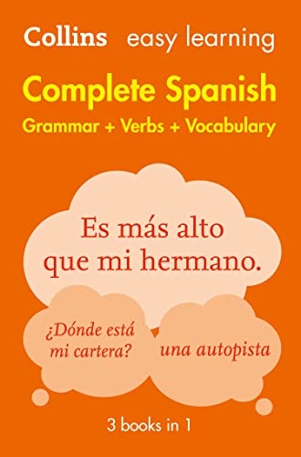 Easy Learning Spanish Complete Grammar, Verbs and Vocabulary (3 books in 1); Collins Dictionaries; 2016
