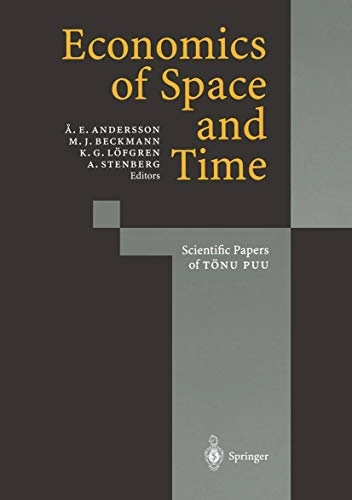 Economics of space and time : scientific papers of Tönu Puu