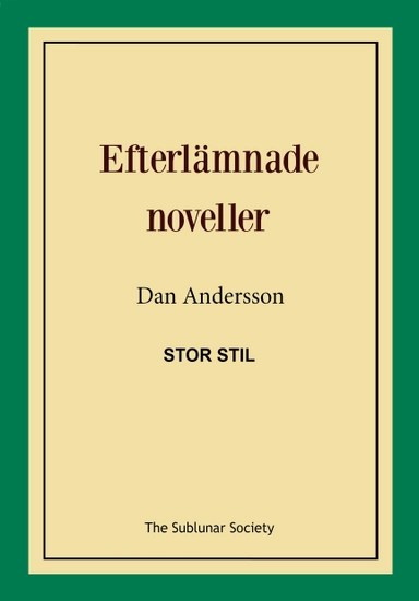 Efterlämnade noveller (stor stil)