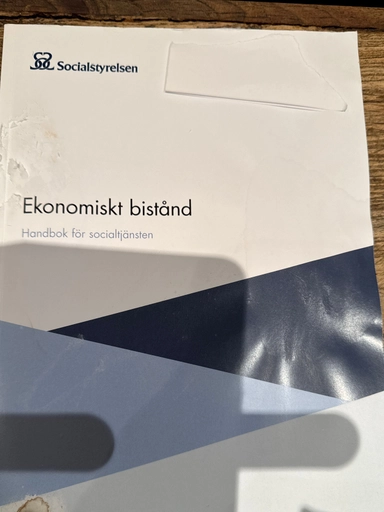 Ekonomiskt bistånd : handbok för socialtjänsten; Sverige. Socialstyrelsen, Sverige. Medicinalstyrelsen; 2013