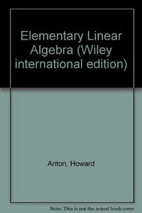Elementary linear algebra