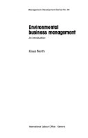 Environmental Business Management: An IntroductionManagement development series, ISSN 0074-6703; Klaus North; 1992