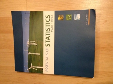 Essentials of statistics