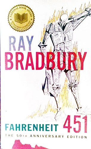 Fahrenheit 451 : Fahrenheit 451 -- the temperature at which book paper catches fire, and burns; Ray Bradbury; 1981