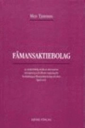 Fåmansaktiebolag; Mats Tjernberg; 1999