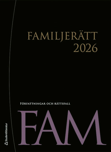 Familjerätt 2026 - Författningar och rättsfall; Werner Schmidt; 2026