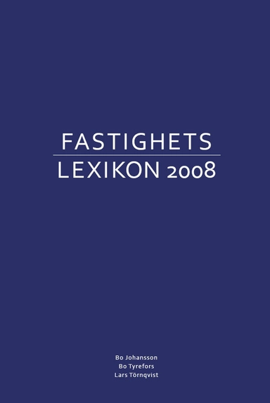 Fastighetslexikon 2008