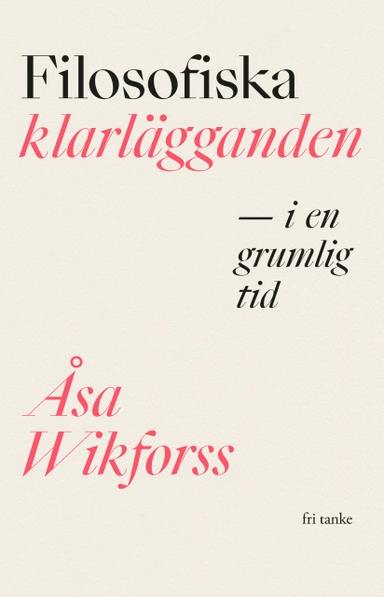 Filosofiska klarlägganden i en grumlig tid