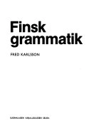 Finsk grammatik; Fred Karlsson; 1978