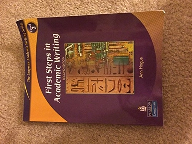 First Steps in Academic Writing (The Longman Academic Writing Series, Level 2)