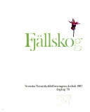 FjällskogVolym 78 av Svenska naturskyddsföreningens årsbokVolym 78 av Sveriges Natur // Svenska NaturskyddsföreningenVolym 78 av Sveriges naturSveriges natur: Årsbok