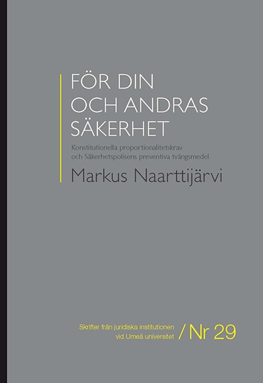För din och andras säkerhet : konstitutionella proportionalitetskrav och Säkerhetspolisens preventiva tvångsmedel