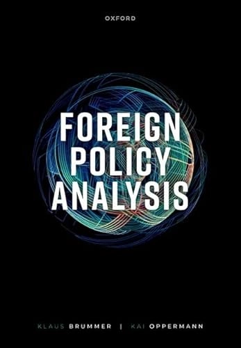 Foreign policy analysis; Klaus Brummer; 2024