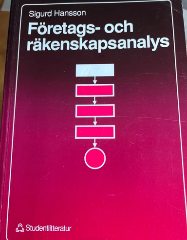 Företags- och räkenskapsanalys; Sigurd Hansson; 1992