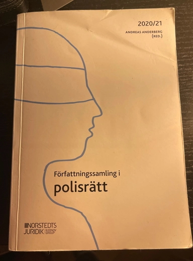 Författningssamling i polisrätt : 2020/2021; Andreas Anderberg; 2020