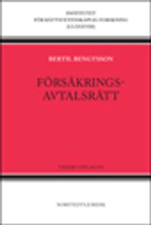 Försäkringsavtalsrätt; Bertil Bengtsson; 2015