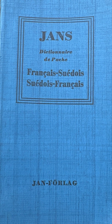 Fransk-svensk, svensk-fransk fickordbok; Jan Förlag; 1977
