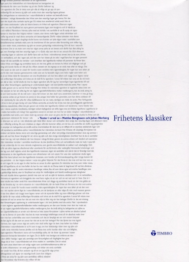 Frihetens klassiker; Johan Norberg, ètienne de la Boétie, Bartholo de Las Casas; 2003