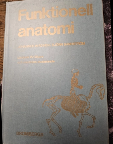 Funktionell anatomi : lärobok för läkare och medicine studerande; Johannes W. Rohen; 1979