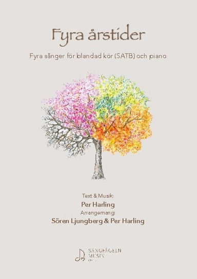 Fyra årstider : fyra sånger för blandad kör (SATB) och piano; Per Harling, Sören Ljungberg; 2021