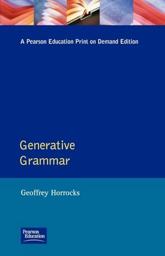Generative grammar; Geoffrey C. Horrocks; 1987