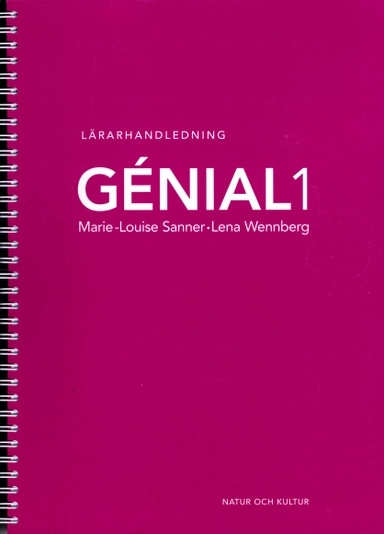 Génial. 1, Lärarhandledning
