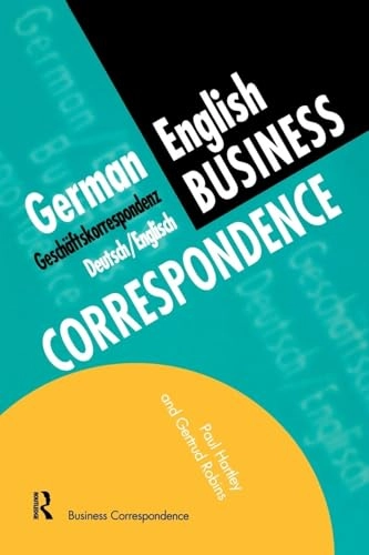 German business correspondence; Paul Hartley; 1996
