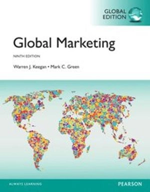 Global marketing; Warren J. Keegan, Mark C. Green; 2017