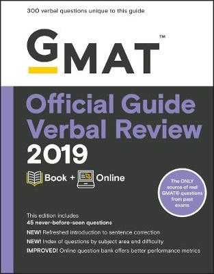 GMAT Official Guide Verbal Review 2019; GMAC (Graduate Management Admission Council); 2018
