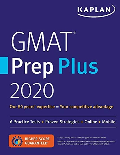 GMAT Prep Plus 2020; Kaplan Test Prep; 2019