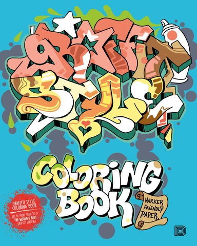 Graffiti Style Coloring Book; Björn Almqvist, Tobias Barenthin Lindblad; 2017