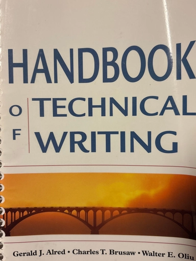 Handbook of technical writing; Gerald J. Alred; 2000