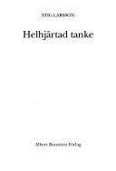 Helhjärtad tanke; Stig Larsson; 1999