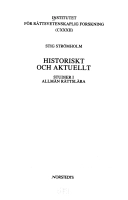 historiskt och aktuellt