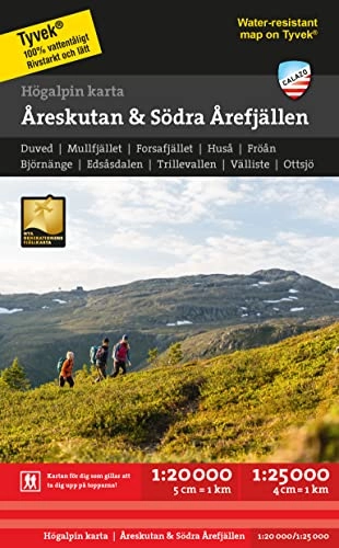 Högalpin karta: Åreskutan & södra Årefjällen 1:20.000; 2021