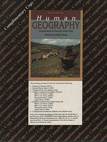 Human geography : landscapes of human activities; Jerome Donald Fellmann; 1990