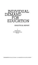 Individual demand for education; Kjell Härnqvist; 1978