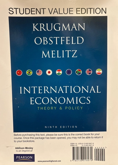 International Economics: Theory and Policy, Student Value Edition