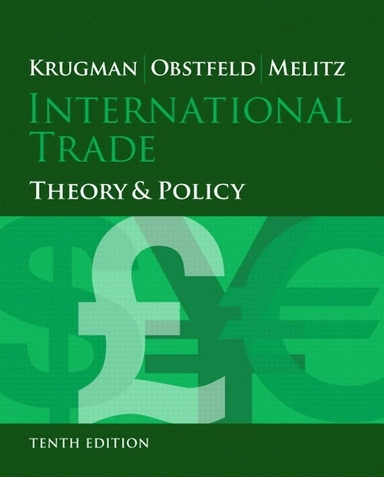 International economics : theory & policy