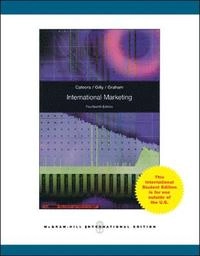 INTERNATIONAL MARKETING; Cateora; 2009