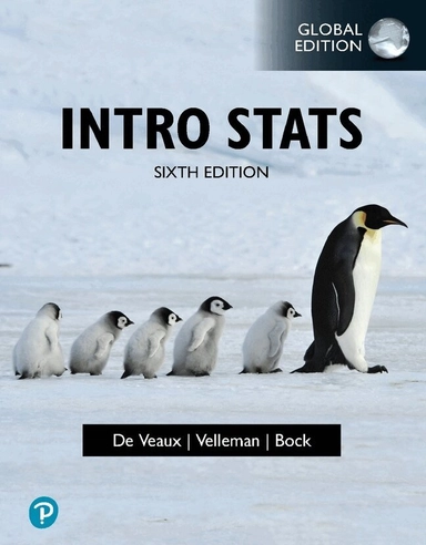 Intro stats; Richard D. De Veaux, Paul F. Velleman, David E. Bock, Brianna Heggeseth, Susan Wang; 2024